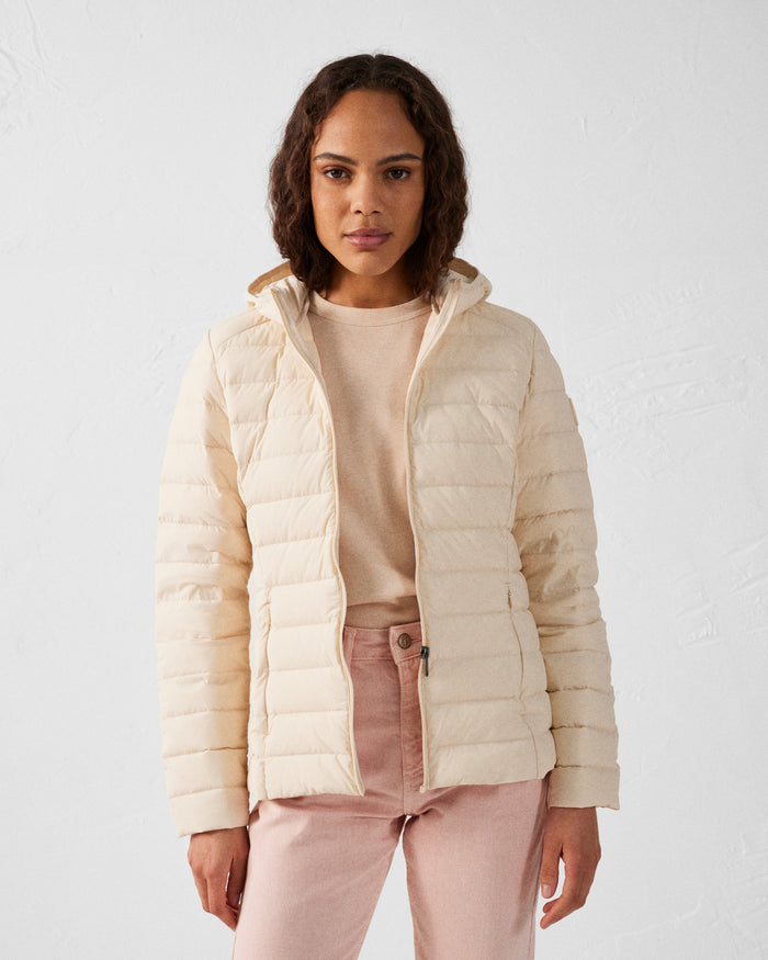 Just Over The Top Doudoune à Capuche Stretch Légère Argile Salma