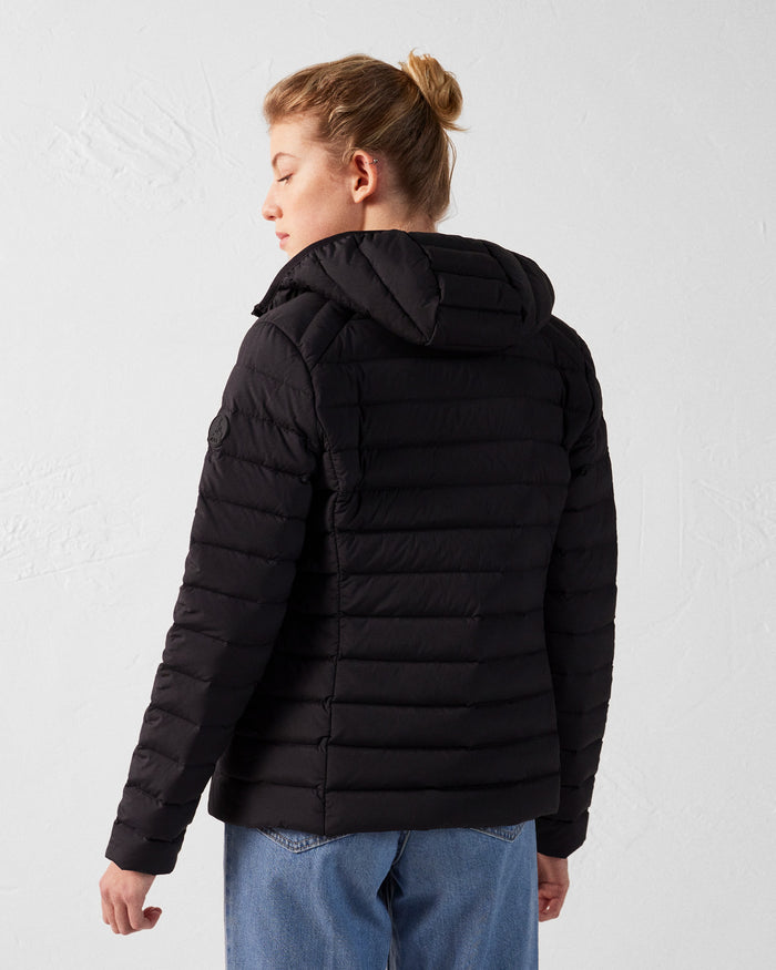 Just Over The Top Doudoune à Capuche Stretch Légère Noir Salma