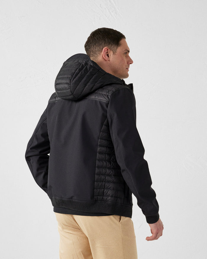 Just Over The Top Doudoune Bi-matière Softshell Noir Paco 2.0