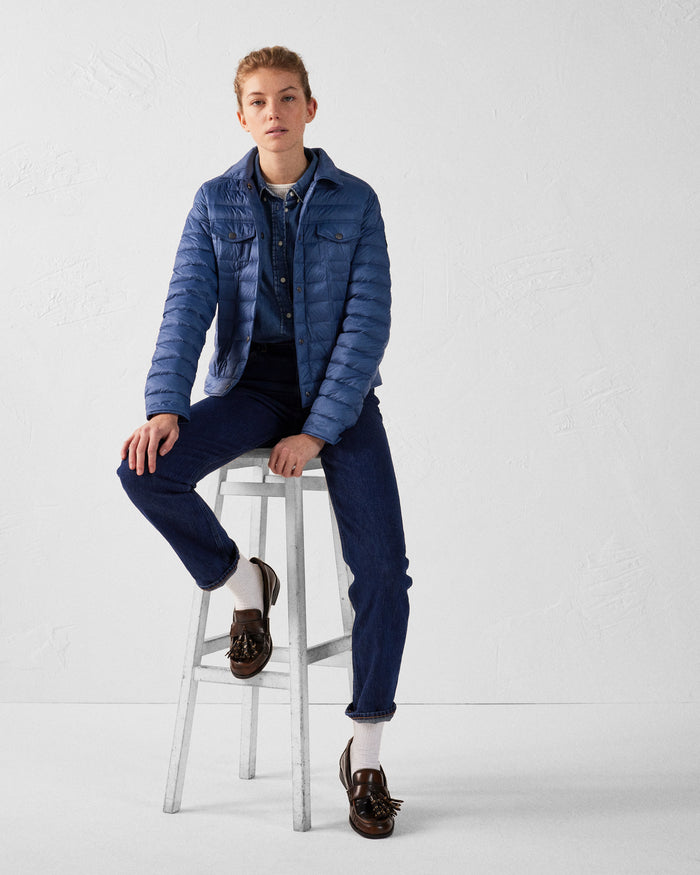 Just Over The Top Doudoune Courte Esprit Denim Bleu Jeans Elise