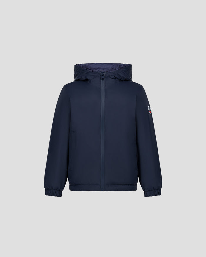 just over the top Doudoune enfant réversible à capuche Ultralight Marine/Bleu mystique Kyoto 2.0