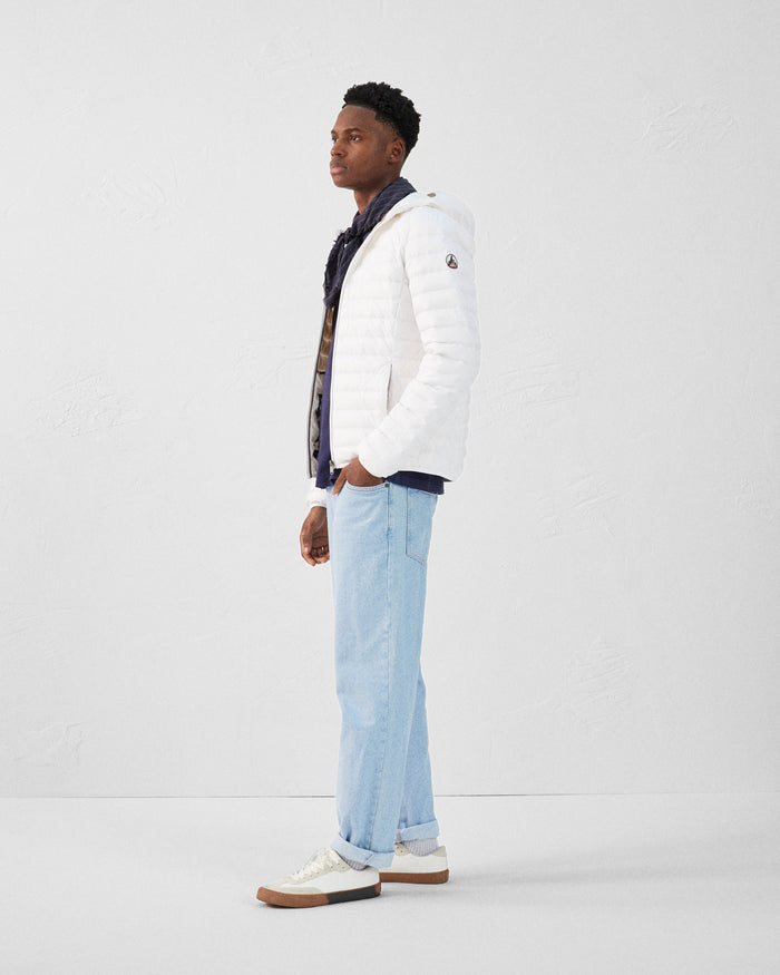 Just Over The Top Doudoune Légère à Capuche Blanc Nico