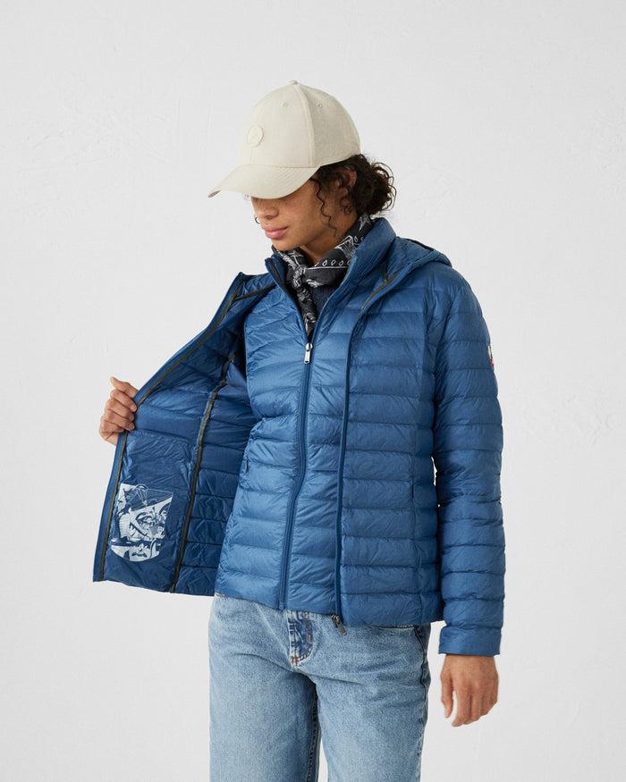 Just Over The Top Doudoune Légère à Capuche Bleu Jeans Cloe