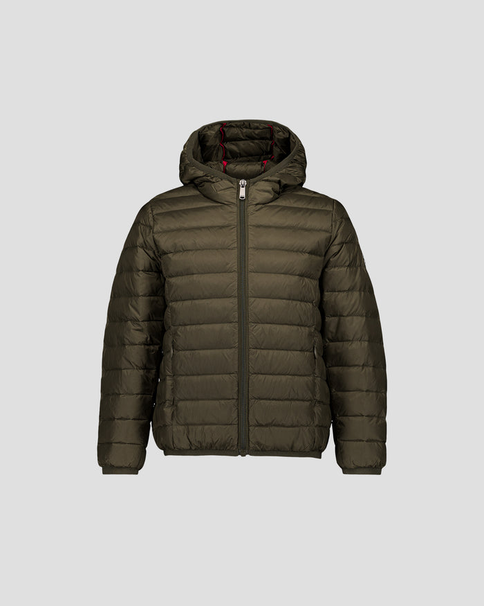 just over the top Doudoune légère à capuche enfant Army Hugo