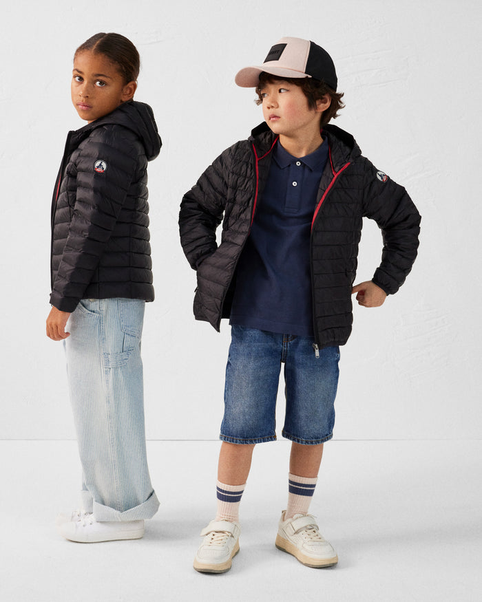 Just Over The Top Doudoune Légère à Capuche Enfant Noir Hugo