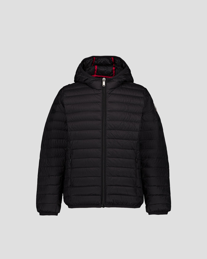 just over the top Doudoune légère à capuche enfant Noir Hugo