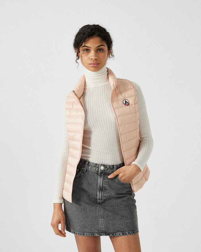 Just Over The Top Doudoune Légère Sans Manches Pêche Clair Seda