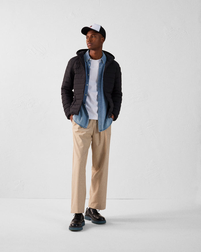 Just Over The Top Doudoune Légère Stretch à Capuche Noir Frantz