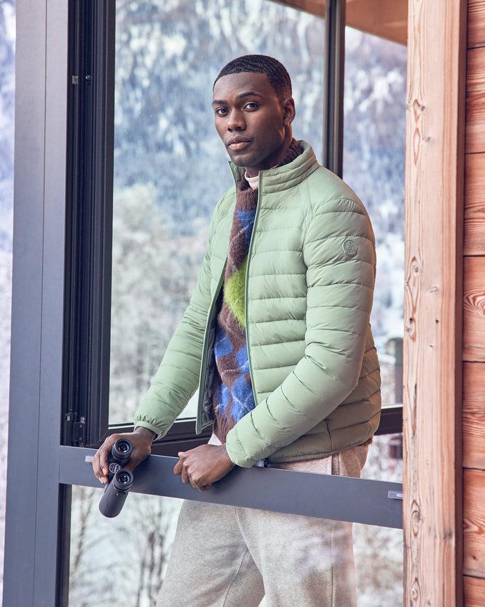 just over the top Doudoune légère stretch Vert minéral Aragon