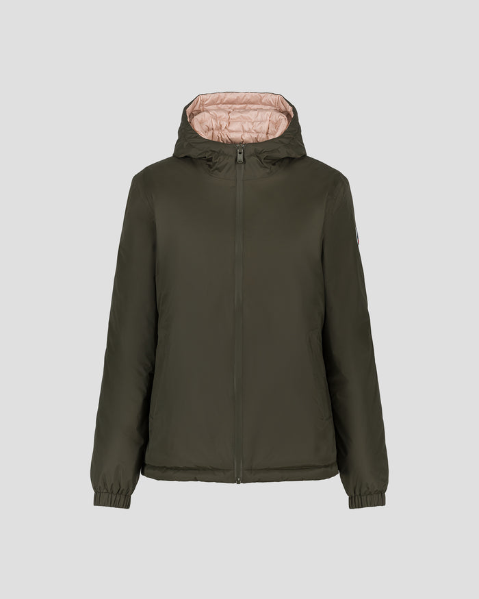 Just Over The Top Doudoune Réversible à Capuche Ultralight Army/Pêche Clair Bangkok 2.0