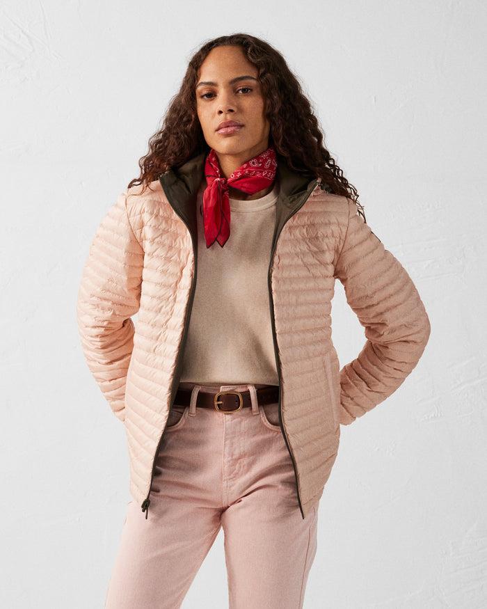 Just Over The Top Doudoune Réversible à Capuche Ultralight Army/Pêche Clair Bangkok 2.0