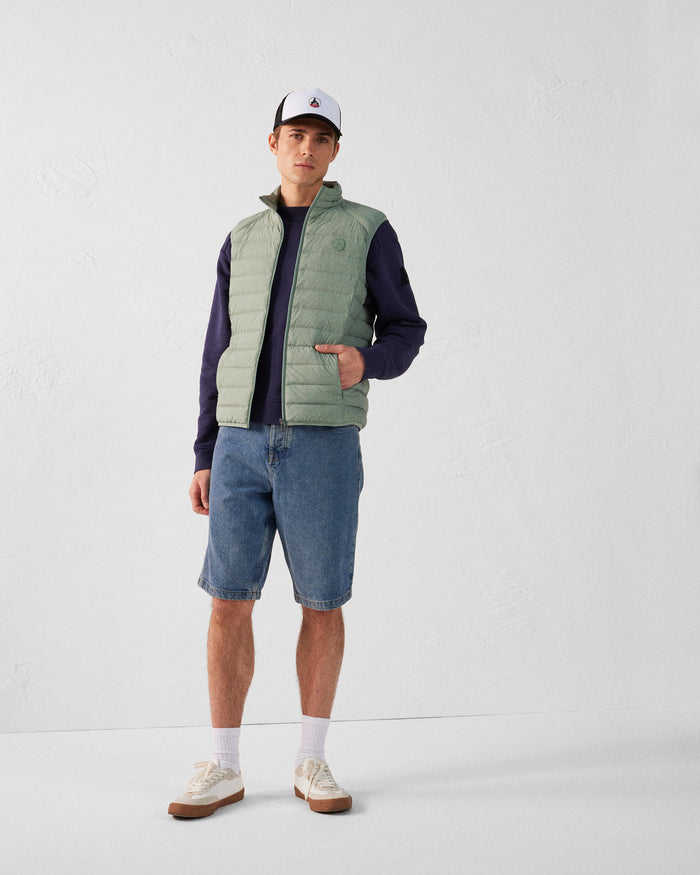 Just Over The Top Doudoune Sans Manches Stretch Vert Minéral Arafo