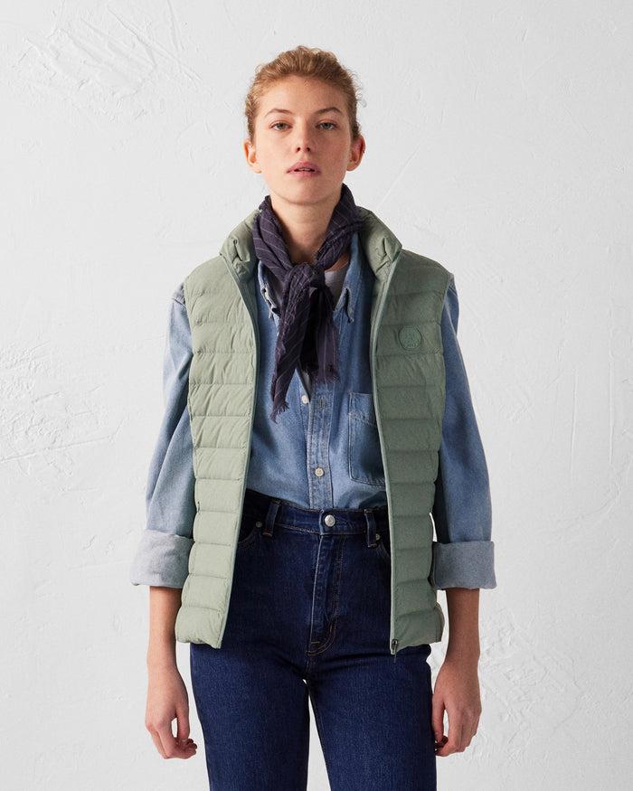 Just Over The Top Doudoune Sans Manches Stretch Vert Minéral Grenada