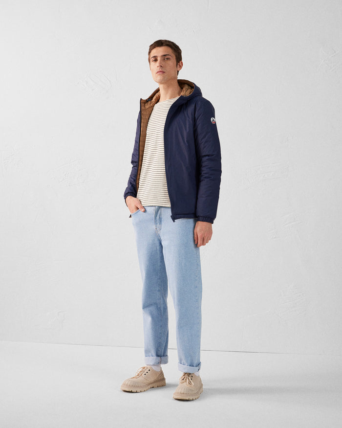 Just Over The Top Doudoune Ultralégère Réversibles Marine/Fauve Chicago 2.0