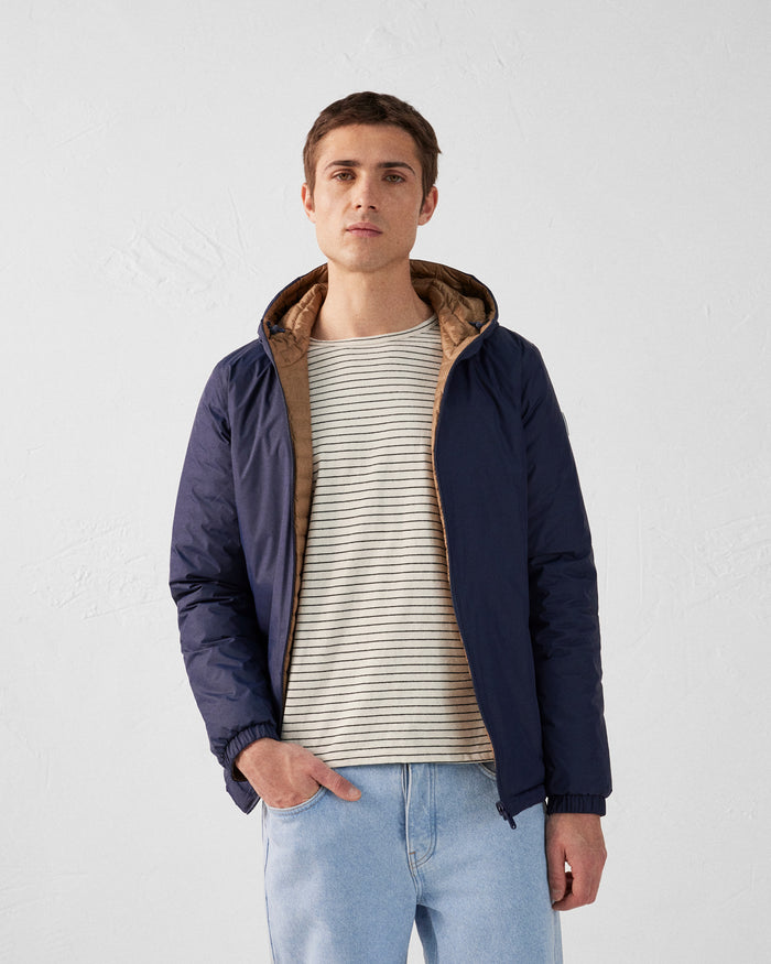 just over the top Doudoune ultralégère réversibles Marine/Fauve Chicago 2.0