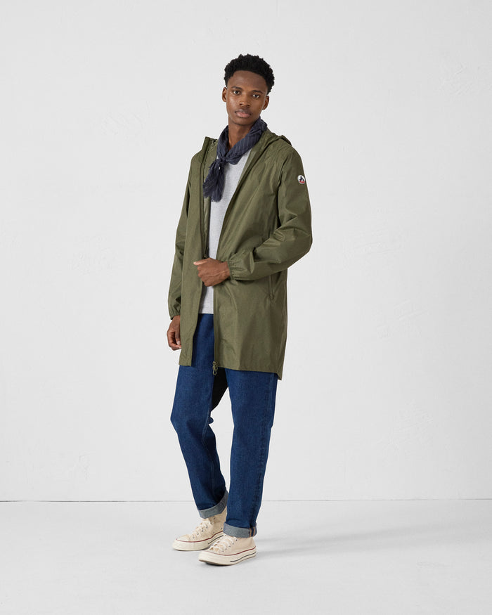 Just Over The Top Imperméable Long à Capuche Paquetable Army Oban