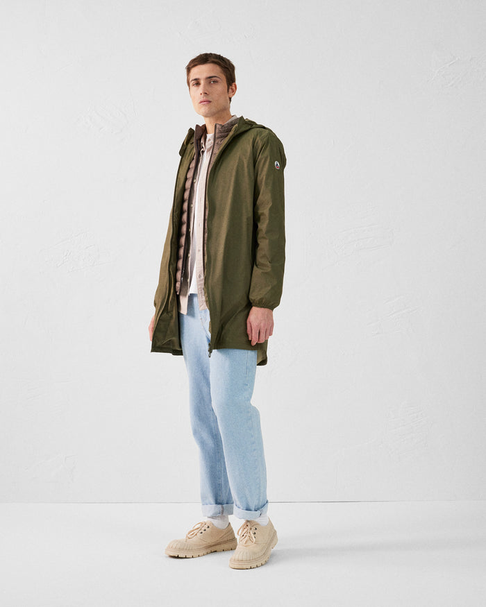 Just Over The Top Imperméable Long Doublé Polaire Army Oban Polar