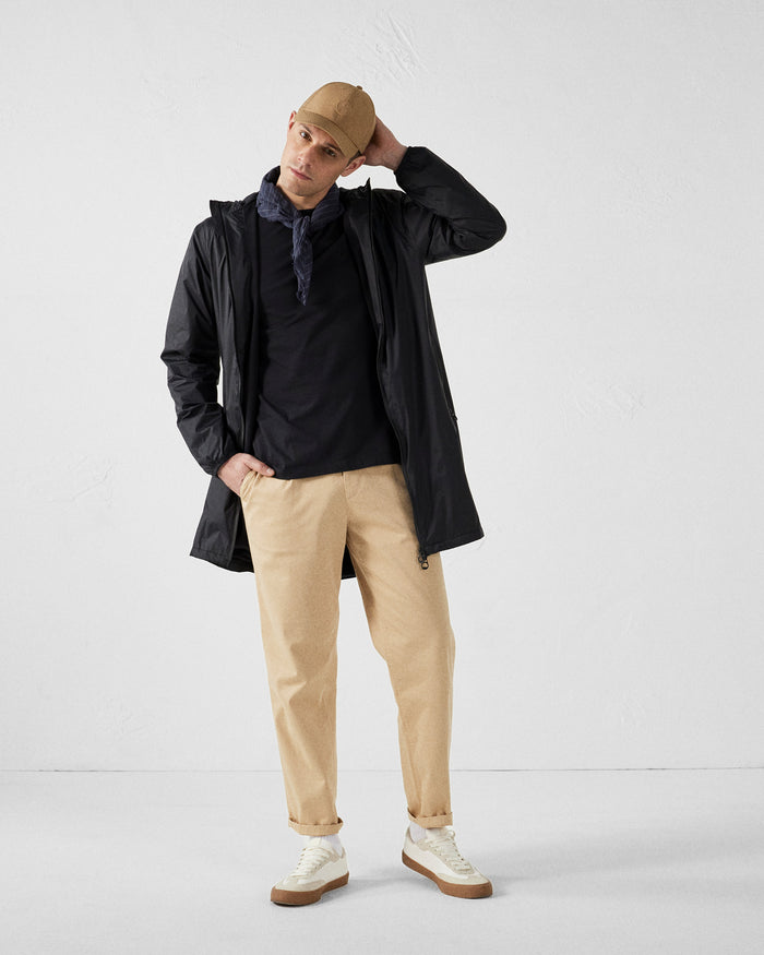 Just Over The Top Imperméable Long Doublé Polaire Noir Oban Polar