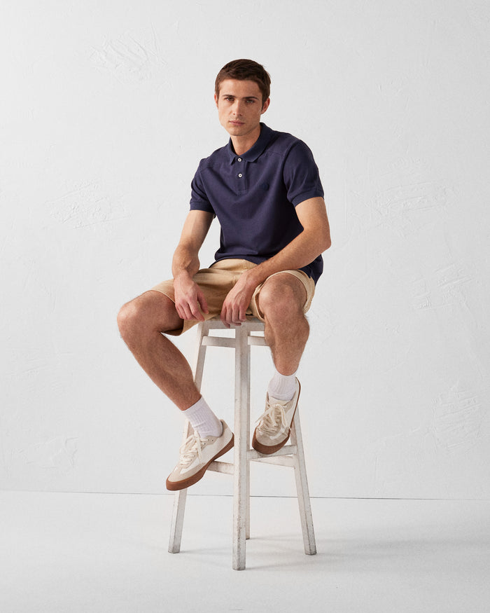 Just Over The Top Polo En Coton Marine Alvaro
