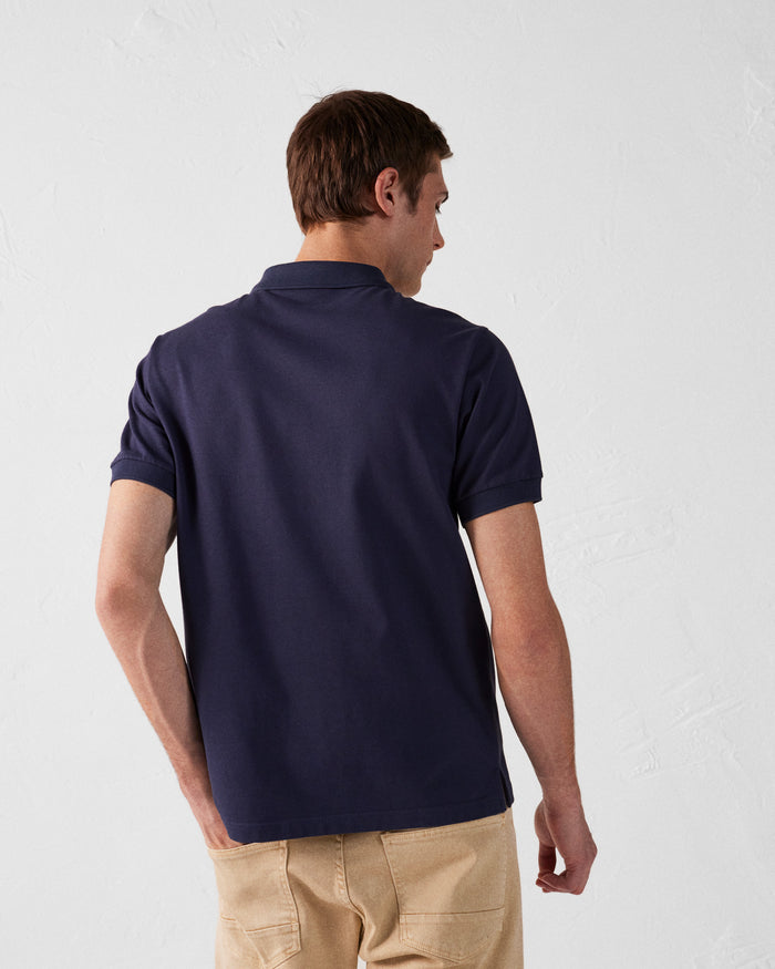 Just Over The Top Polo En Coton Marine Alvaro