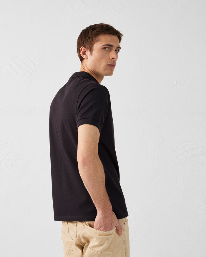 Just Over The Top Polo En Coton Noir Alvaro