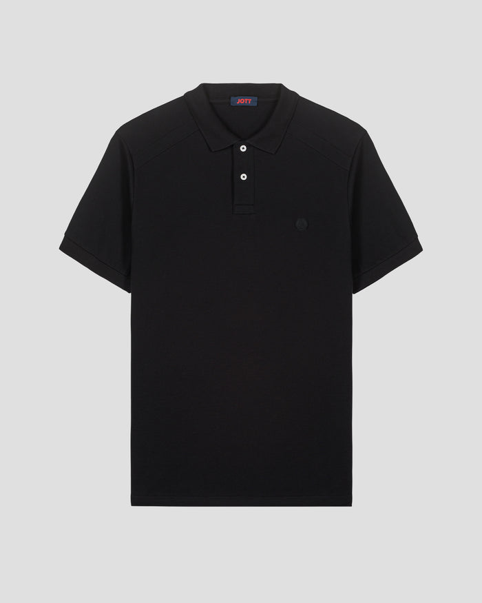 just over the top Polo en coton Noir Alvaro