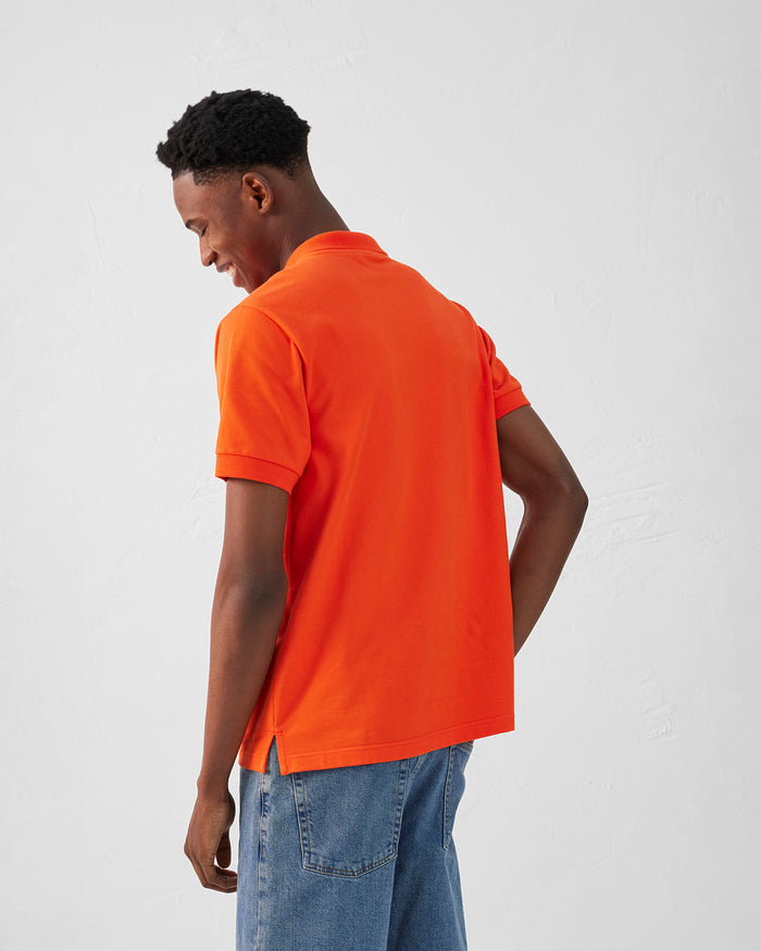 Just Over The Top Polo En Coton Rouge Feu Alvaro