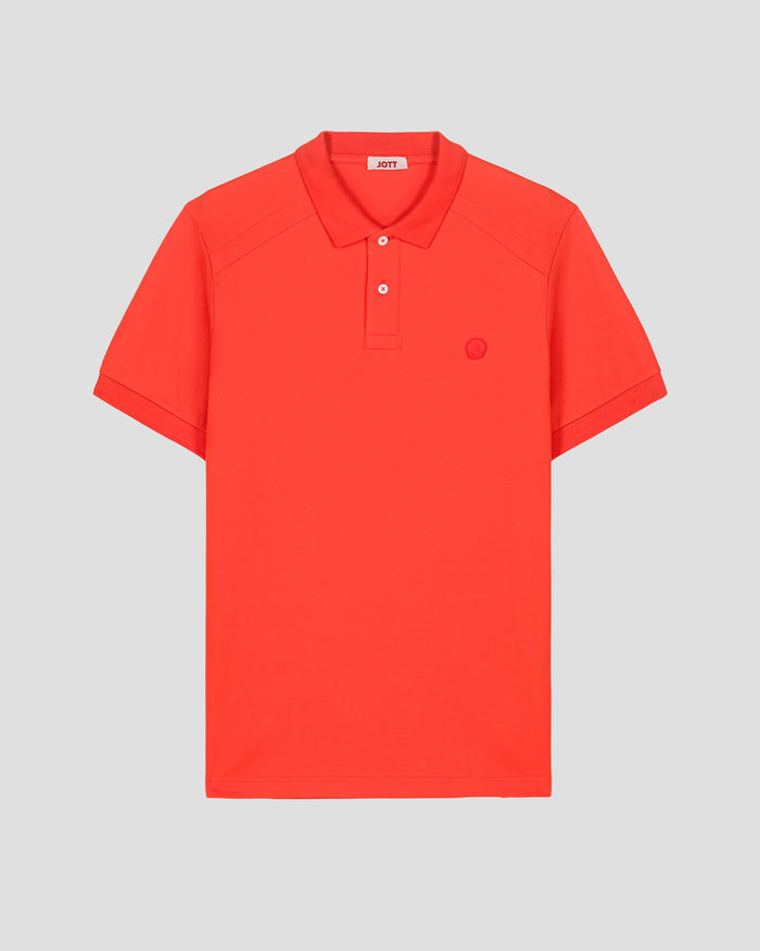 just over the top Polo en coton Rouge feu Alvaro
