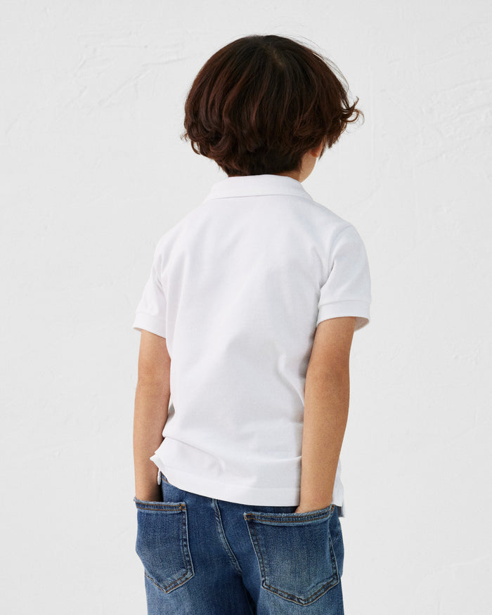 Just Over The Top Polo Enfant En Coton Blanc Ciro