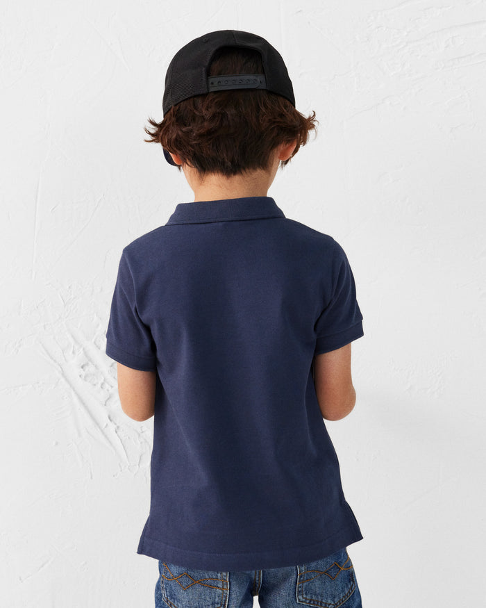 Just Over The Top Polo Enfant En Coton Marine Ciro