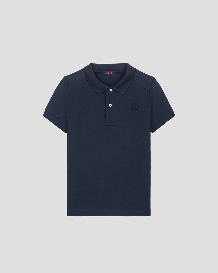just over the top Polo enfant en coton Marine Ciro