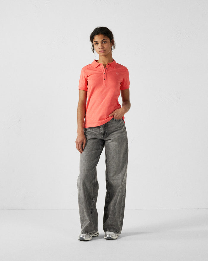 Just Over The Top Polo Femme Corail May