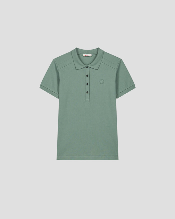 just over the top Polo femme Vert minéral May