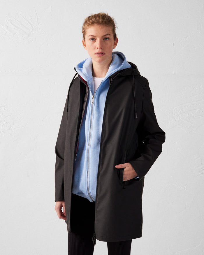 Just Over The Top Parka Mi-longue Légère Noir Erika