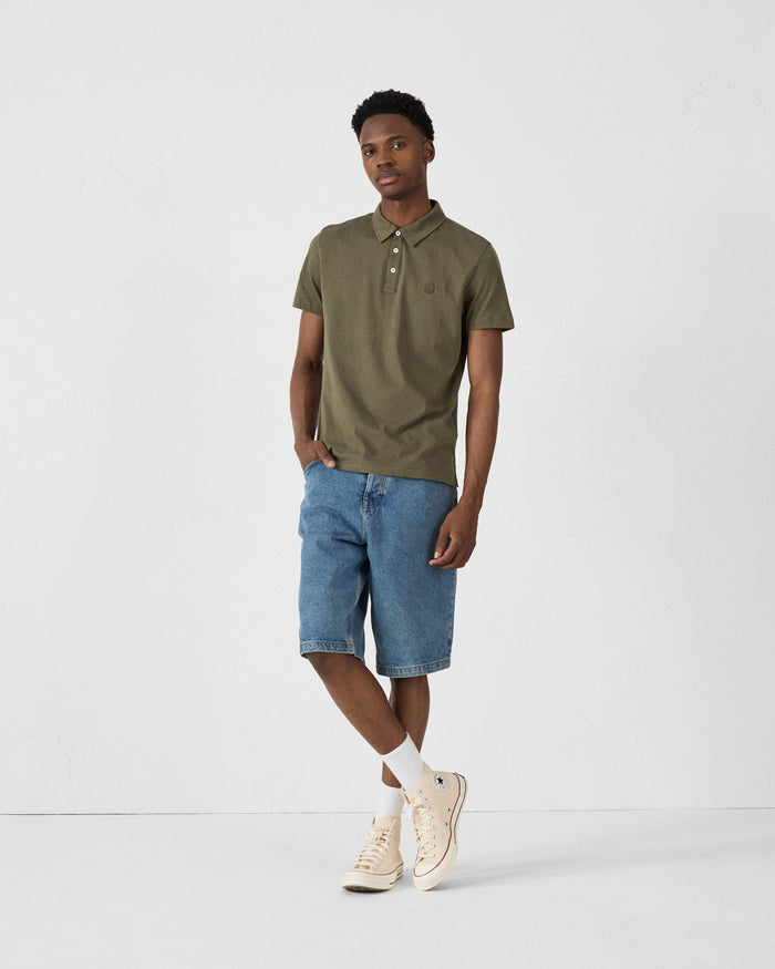 Just Over The Top Polo En Coton Biologique Army Lavan