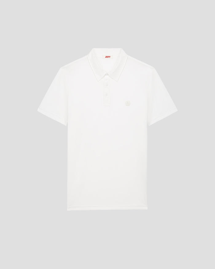 Just Over The Top Polo En Coton Biologique Blanc Lavan