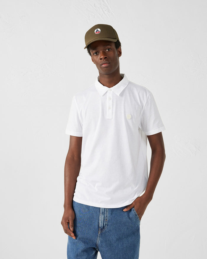 Just Over The Top Polo En Coton Biologique Blanc Lavan