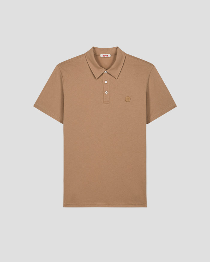 just over the top Polo en coton biologique Fauve Lavan