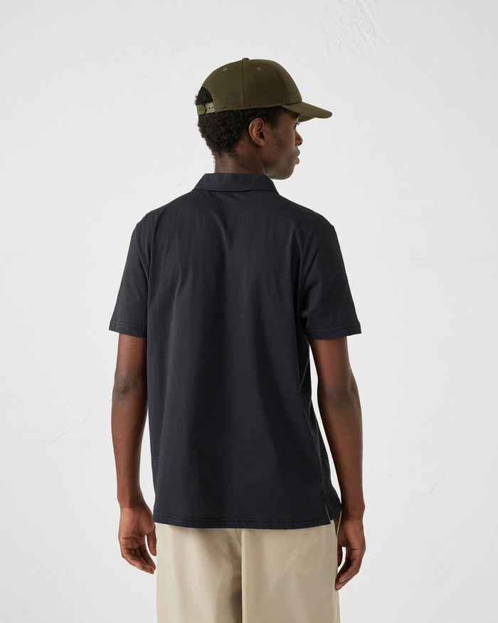 Just Over The Top Polo En Coton Biologique Noir Lavan