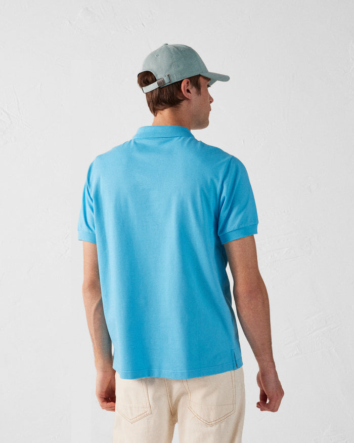 Just Over The Top Polo En Coton Bleu Horizon Alvaro