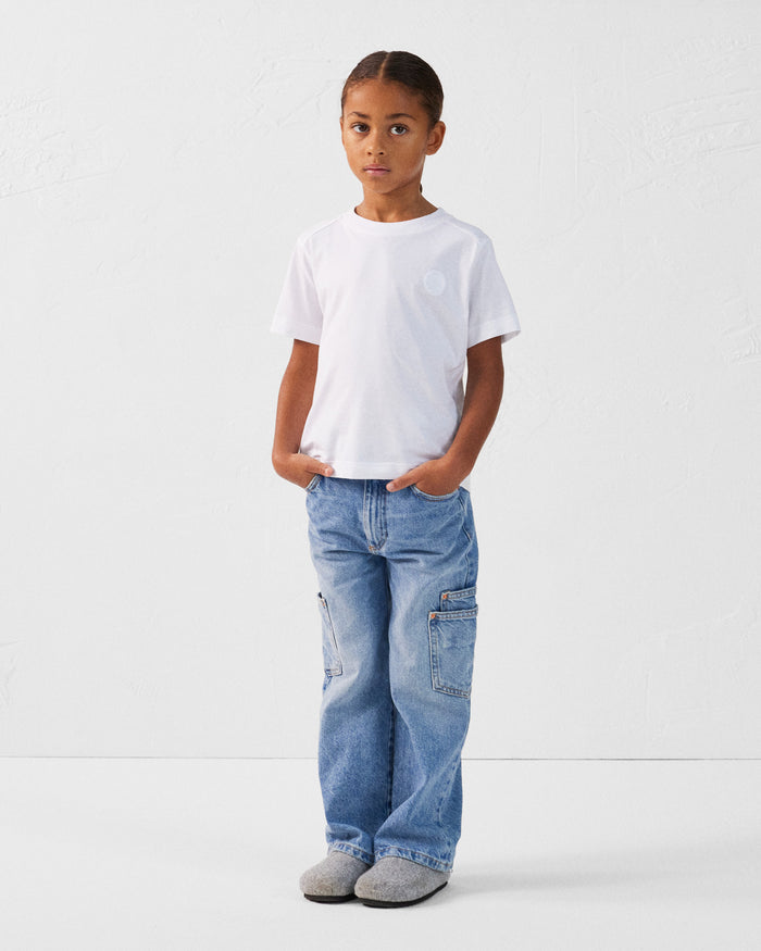 Just Over The Top T-shirt Col Rond Enfant En Coton Blanc Prado