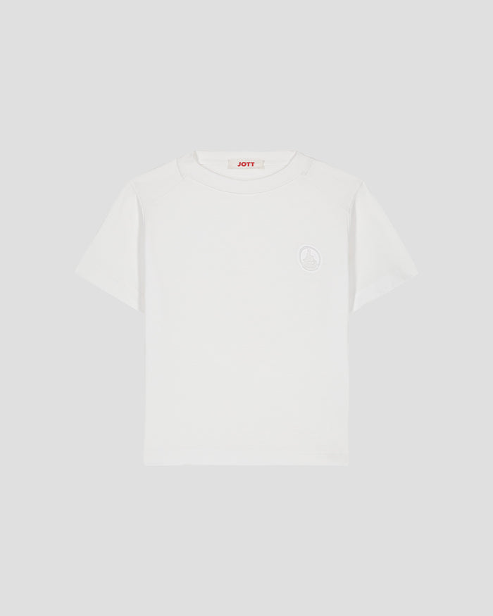 just over the top T-shirt col rond enfant en coton Blanc Prado