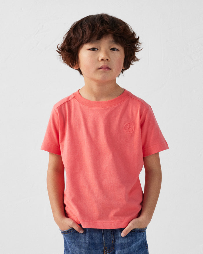 Just Over The Top T-shirt Col Rond Enfant En Coton Corail Prado