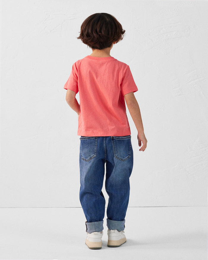 Just Over The Top T-shirt Col Rond Enfant En Coton Corail Prado