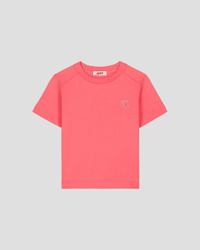 just over the top T-shirt col rond enfant en coton Corail Prado