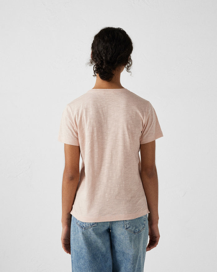 Just Over The Top T-shirt Col Rond Femme En Coton Pêche Clair Angela