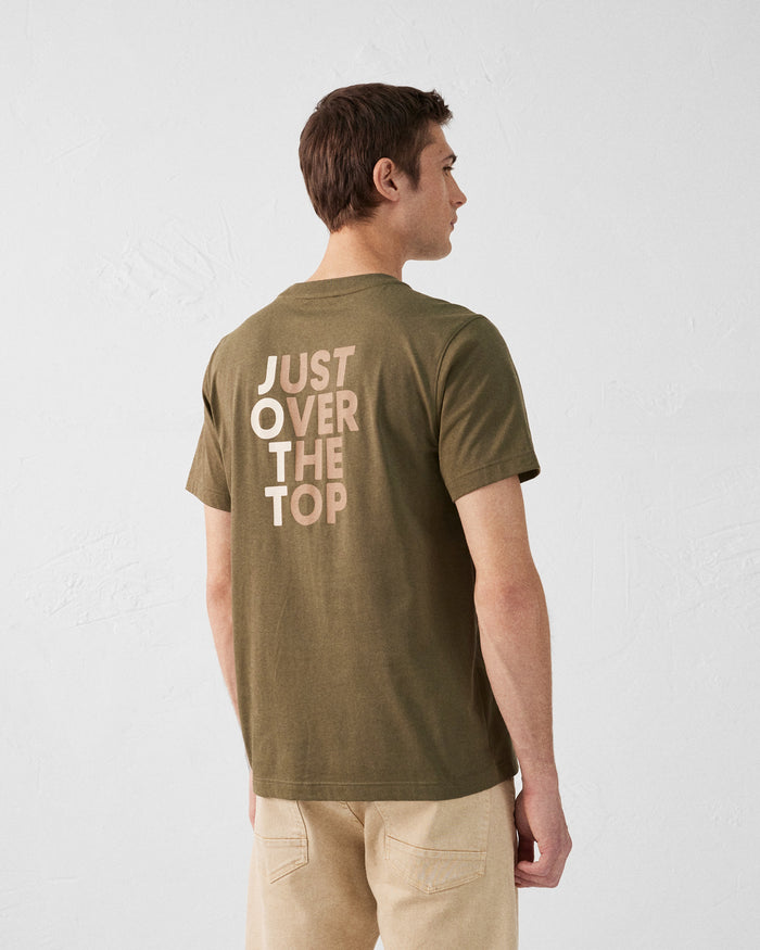 Just Over The Top T-shirt Col Rond Homme En Coton Army Pedro Rear