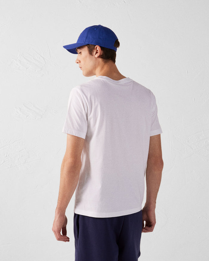 Just Over The Top T-shirt Col Rond Homme En Coton Blanc Pedro