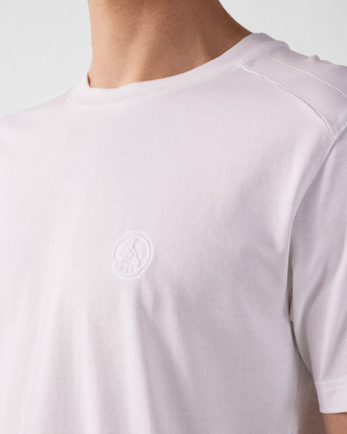Just Over The Top T-shirt Col Rond Homme En Coton Blanc Pedro