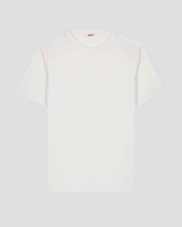 just over the top T-shirt col rond homme en coton Blanc Pedro